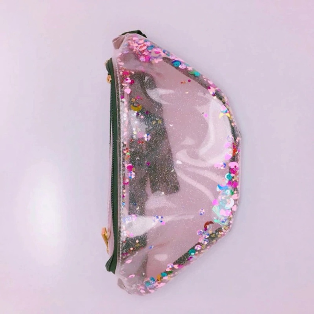 Pink confetti fanny pack